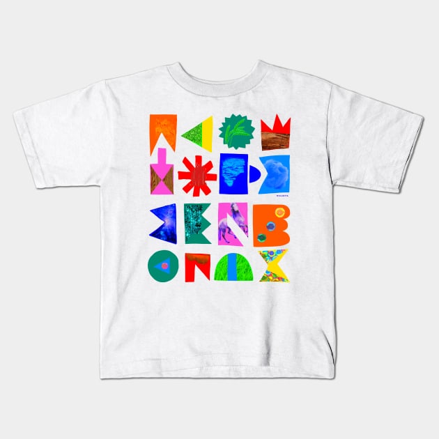 Shapes vs Shapes Part 3 Kids T-Shirt by Irina's Family Art Circle 